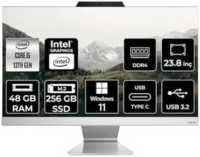 Resim ASUS A3402 i5 1335U 48GB 256GB SSD 23.8" FHD W11P All In One Bilgisayar & Per4 Bellek 