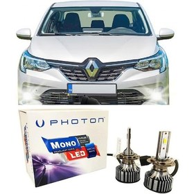 Resim Renault Taliant Led Xenon Sis Far Ampulü H16 Mono Yeni Seri Beyaz 