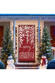 Resim PROMISEBACKDROP2 190x75cm Lastikli kapı süsü, Kumaş kapı giydirme, Christmas decor, Yılbaşı, Okul etkinlik kapı süsü 