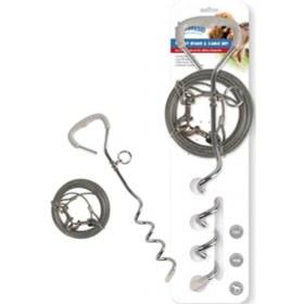 Resim Pawise - 441 - Köpek Bağlama Seti 45 Cm - - Csmo-tex - 4,5m Kablo 