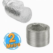 Resim Onas Telli Kopmayan Davlumbaz Baca Flexible Aspiratör Borusu 2 Metre 