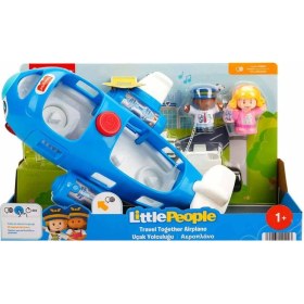 Resim Little People Fisher Price Uçak Yolculuğu HDJ23 Eğlenceli Sesler ve Işıklar ile 3+ Yaş İçin 