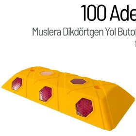 Resim İleri Trafik 100'lü Muslera Dikdörtgen Yol Butonu Seti 