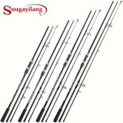 Resim Sougayilang Sörf Kamışı, 3 Parça Karbon Fiber Balıkçılık Çubuğu, Seyahat için 9'/10'/11'/12' Oluklu 