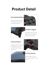 Resim Lobo Joystick Gamepad Çiftli Tv Pc Oyun Konsolu 2.4g Gamepad Joystick 