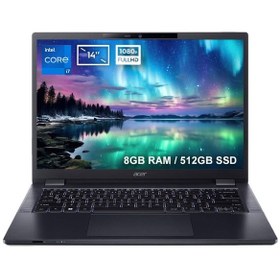 Resim Acer TravelMate P4 TMP414-52-7232 NX.VV1EY.001 i7-1260P 8 GB 512 GB SSD 14" Dos Dizüstü Bilgisayar 