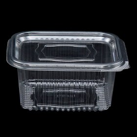 Resim AMBALAJ GROSS Plastik Sızdırmaz Kap 500 Gr Kullan At Tek Kullanımlık Plastik Kapaklı Kase 100 Adet 