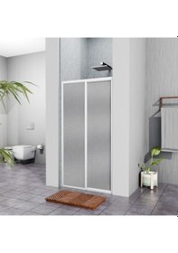 Resim Tekno Duş Beyaz Plastik Mika Duşakabin H:180 124cm 