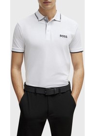 Resim Boss Erkek Polo Yaka T Shirt 50469102 100 Beyaz 