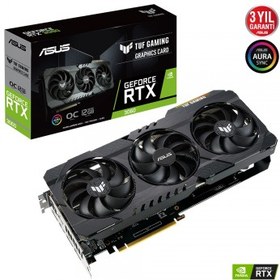 Resim ASUS TUF-RTX3060-O12G-V2-GAMING 12GB GDDR6 DP HDMI 192BİT 