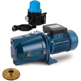 Resim Santrifüj Pompa-Jet Tip-1Hp-220V-Bakırsargı%%-Jet750Ah-Bronz Fan-5Kat,5Daire-Otomatik Hidroforlu 