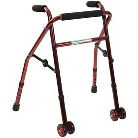 Resim Loco Alüminyum Ters Walker Bronz Hafif Dayanıklı Ergonomik 2 Tekerlekli Yürüteç Pr-445 