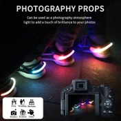 Resim 1 Adet CR2016/CR2032 Pillerle Çalışan LED Ayakkabı Işık Klipsi, Gece Koşu için Parlak Renkli Flaşlı, Kolay Takılan Dişli, Fotoğrafçılık, Portre, Bar Partisi Performansı, Fotoğraf Aksesuarları İçin 