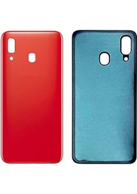 Resim Samsung A30 Kırmızı Uyumlu Arka Kapak Batarya Kapağı Pil Kapağı Kırmızı 