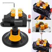 Resim NEWSHARK Mini Masa Vise Kelepçesi - 360° Dönebilen Alüminyum Tezgah Vicesi, Takı, Saat ve Ceviz İşlemesi İçin İdeal - Montaj Gerektirmez, Hassas İşleme Aracı|Dönebilen Vise|Alüminyum Vise 