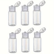 Resim 6 adet 15ml-30ml/0.5oz-1oz Seyahat Boş Plastik Örnek Şişesi Kapaklı Seyahat Vial Kavanozu Losyon Makyaj Örneği Şampuan Seyahat Temel İhtiyaçları için Uygun 