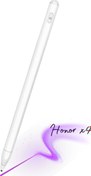 Resim Honor Pad X9 Uyumlu Eğime Göre Çizgi Kalınlığı Değişen Şarjlı Dokunmatik Ekran Kalemi Stylus Pen Fuchsia