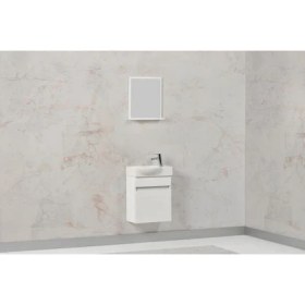 Resim Lattina Banyo Dolabı Beyaz Mdf Mini 45 cm 