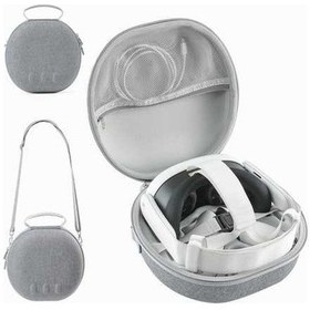 Resim Pazly Jys Jys-mq007 Meta Quest 3 Korumalı Saklama Çantası - Gri, Vr Kask Kolu Koruma Eva - Taşınabilir Gri 