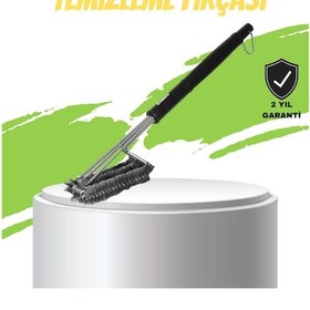 Resim Mangal Izgara Temizleme Fırçası Paslanmaz Çelik Telli Nrzsnt - 40 Uzun Saplı 