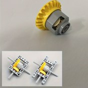 Resim 1 adet Otomotiv Dişli Diferansiyel Modeli, Mekanik Mühendislik Yapı Taşları Seti, Eğitici STEM Montaj Seti, ABS Malzeme, 14 Yaş ve Üzeri İçin Dişli ile Gri 