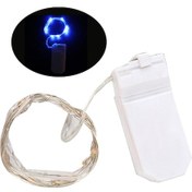 Resim Qingmipy Parlak Led Işık Zinciri - Su Geçirmez, Renk Seçenekli, Parti Ve Düğün Dekorasyonu İçin Mükemmel Mavi 