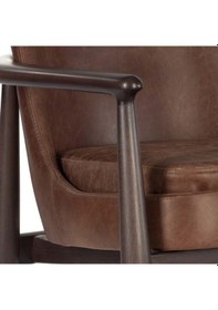 Resim Rondic Deri Berjer - Kahve 