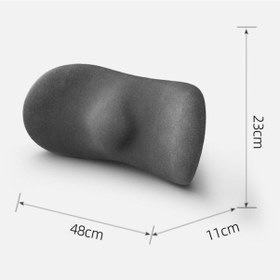 Resim Araba Minderi Sürüş Koltuğu Servikal Destek Sırtlık Yastığı, Stil: Kafalık + Bel Pedi Mavi 