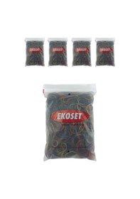 Resim Ekoset Renkli Para Lastiği Karışık 4 Renk 70 MM 5000 Adet 