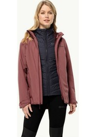Resim Jack Wolfskin 1115611-2191 Glaabach 3ın1 Jkt W Kadın Outdoor Mont renkli Çok Renkli 