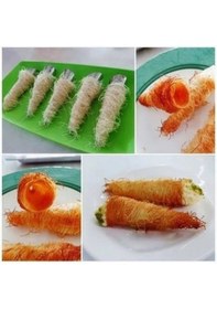 Resim 6'Lı Lüx Çelik Korneo Kalıbı Milföy Kalıbı Kek Pasta Sunum Kalıp N11.356 