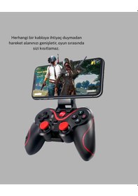 Resim Mey İthalat Bluetooth Kablosuz Gamepad Tv Pc Telefon Uyumluluğu Kolay Bağlantılı 