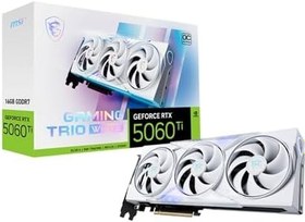Resim MSI NVIDIA GeForce RTX 5060 Ti 16G Gaming Trio OC Beyaz Grafik Kartı - 16 GB GDDR7 (28 GB/s, 128-bit), PCIe 5.0 - TRI FROZR 4 (3 x STORMFORCE Fanları) - RGB - HDMI 2.1b, DisplayPort 2.1b, DisplayPort 