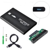 Resim Wozlo 2.5 Sata HDD USB 3.0 Harddisk Kutu - Aluminyum Gövde + Kılıf 
