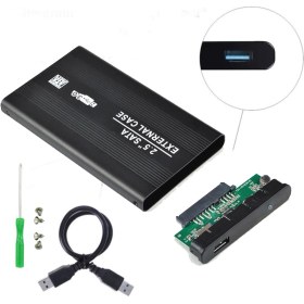 Resim Wozlo 2.5 Sata HDD USB 3.0 Harddisk Kutu - Aluminyum Gövde + Kılıf 