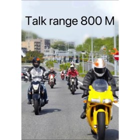 Resim BT62 Motosiklet Kask Kulaklığı Bluetooth Intercom 2 Intercom Bağlantılı (Store-Mania) 