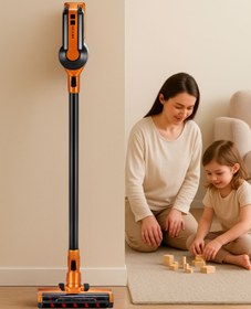 Resim AWOX Şarjlı Dikey Süpürge Kablosuz Süpürge Sl596 Gri-kırmızı 