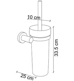 Resim Fj-20104 Krom Tuvalet Fırçası Renkli 
