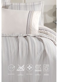 Resim Elart Mellow Modern Çeyiz Paketi 7 Parça 240x250 Cm Gri Gri 