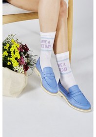 Resim Valmenti Cielo Kadın Açık Mavi Hakiki Deri Loafer Ayakkabı 957 39001 Bn Ayk Y23 Açık Mavi 