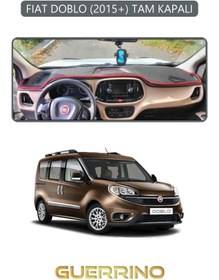 Resim Guerrino FIAT DOBLO 2015+ TAM KAPALITORPİDO KORUMA HALISI GRİ KENAR 