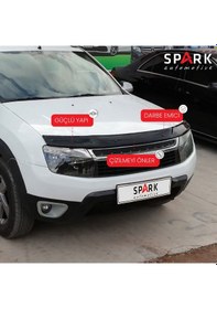 Resim Dacia Duster 2010-2017 Yıl Aralığı Uyumlu Kaput Rüzgarlığı 3mm Siyah 