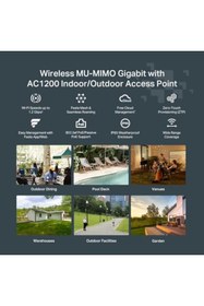 Resim Yıldızan ynsstores Festa F52 Modem AC1200 Mbps, Gigabit Dış Mekan Erişim Noktası, IP65 Su Geçirmez, Ücretsiz 