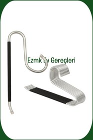 Resim EZMK EV GEREÇLERİ Demir Pantolon Askısı, Kaydırmaz Lastikli, 50 Adet 