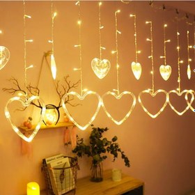 Resim Gün Işığı - Kalpli 3mt - Fişli Eklemeli - Fonksiyonlu Lux Sarkıt 