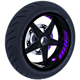 Resim Gp Racing Patlıcan Moru İç Jant Şeridi Sticker Çınar Extreme 