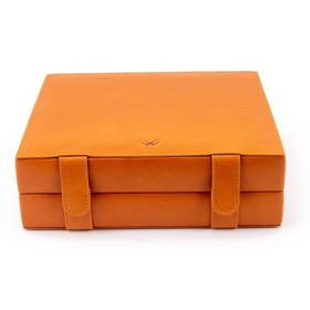 Resim Desmond L. Deri Saat Kutusu - Taba - Lacivert 