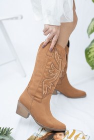 Resim derithy Greta-çizme-taba Süet-knn3001 