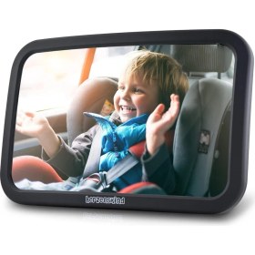 Resim Bebek Araba Aynası, %25 Daha Büyük, Mükemmel Görüş 