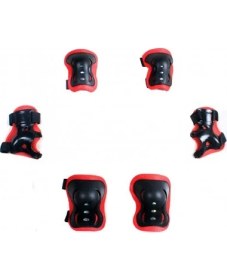 Resim Tex 961 Paten ve Bisiklet Dizlik - Dirseklik Set ( Kırmızı ) 